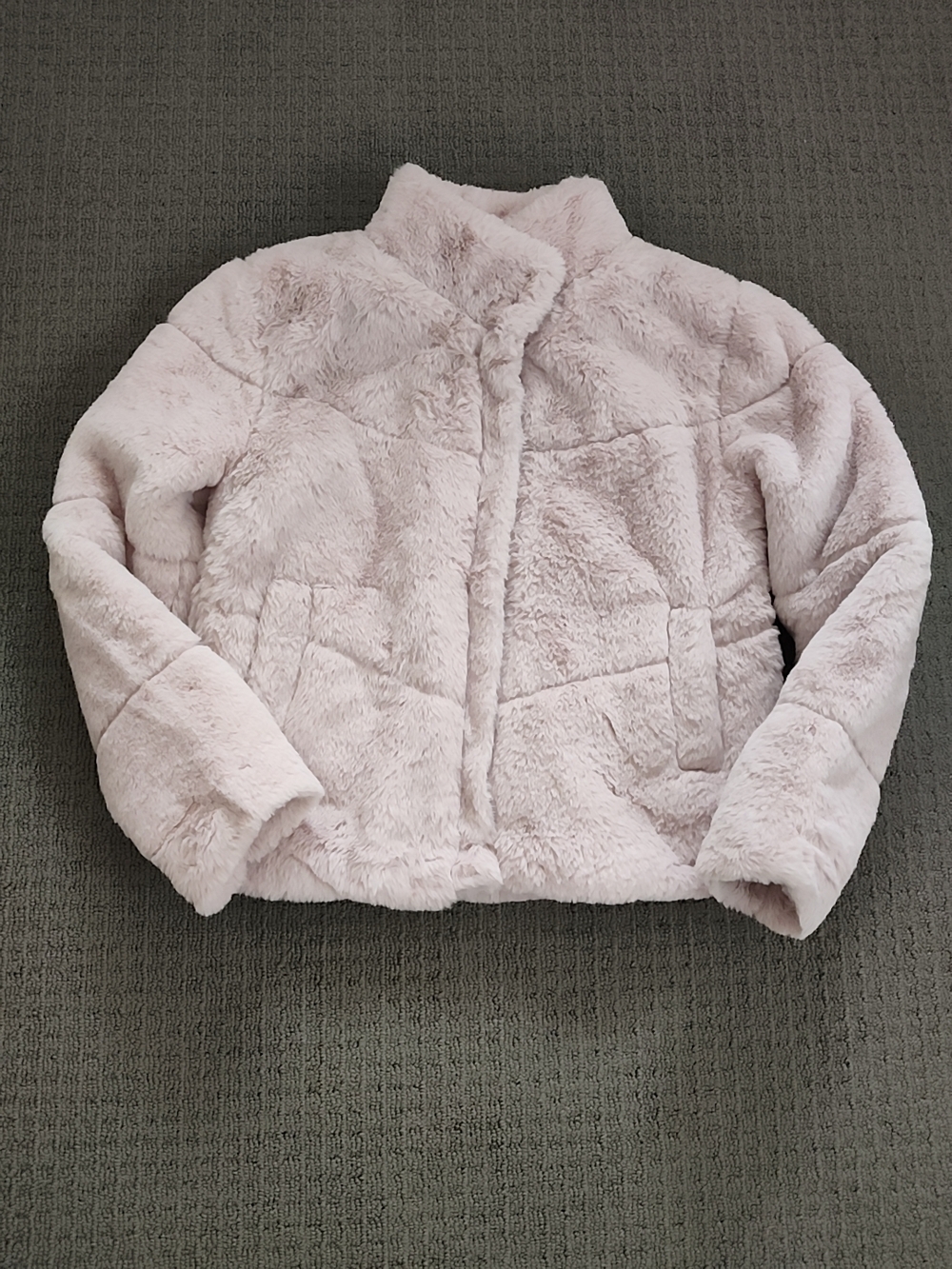 Ambiance Pale Pink Faux Fur Lined Outerwear